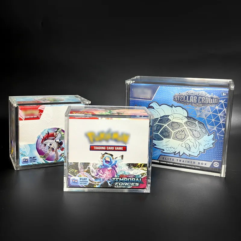 Carapax acrylic cases for Pokemon ETBs and booster boxes